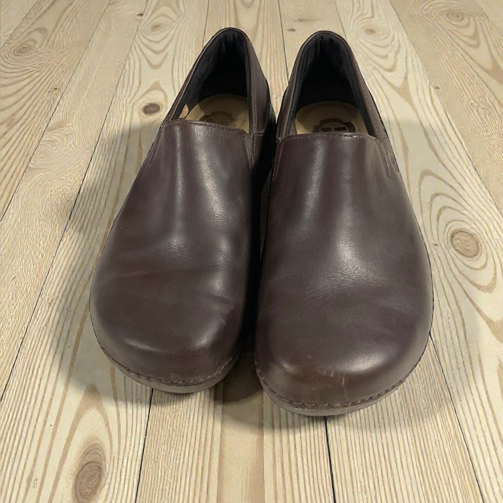 Timberland PRO Renova Women's Brown Leather Slip Resistant Slip-On Clogs Sz 8.5